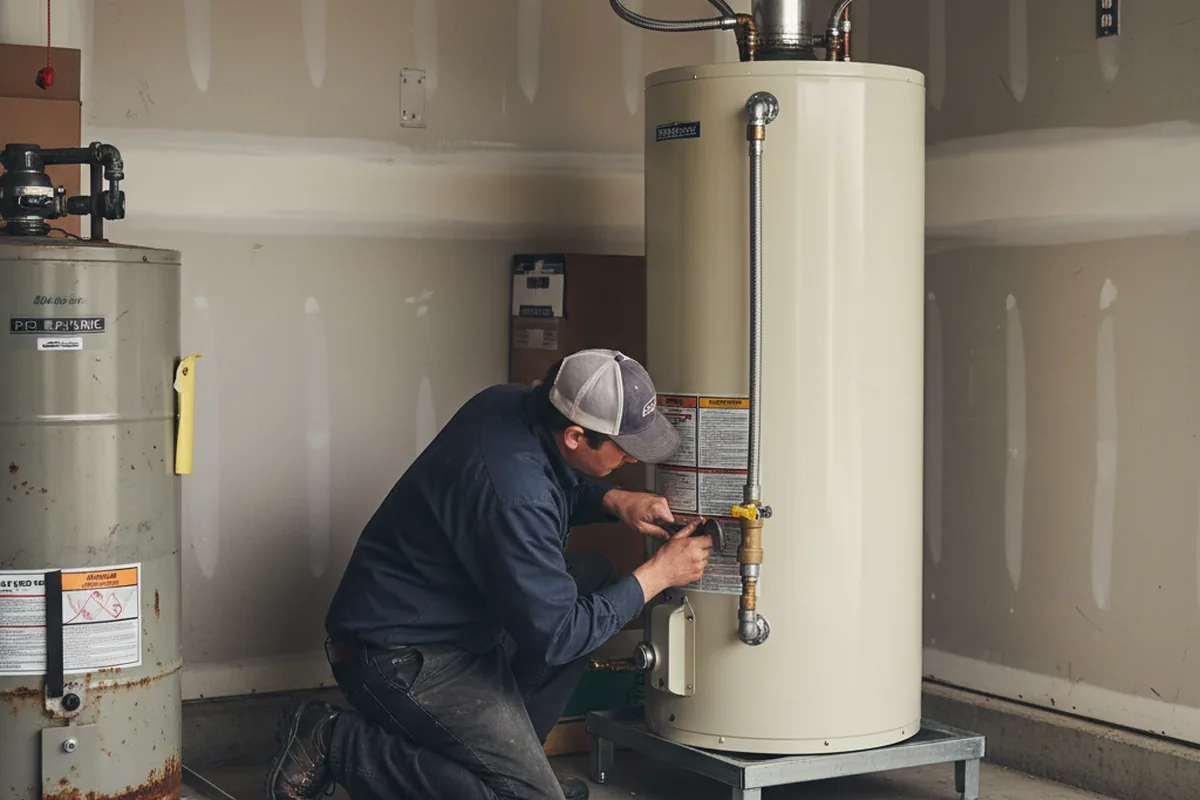Water heater and shutoff valve replacement in Ferndale