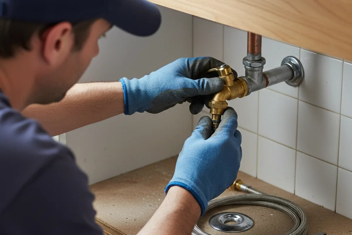 Shutoff valve and fitting work during Emergency Plumbing in Ferndale